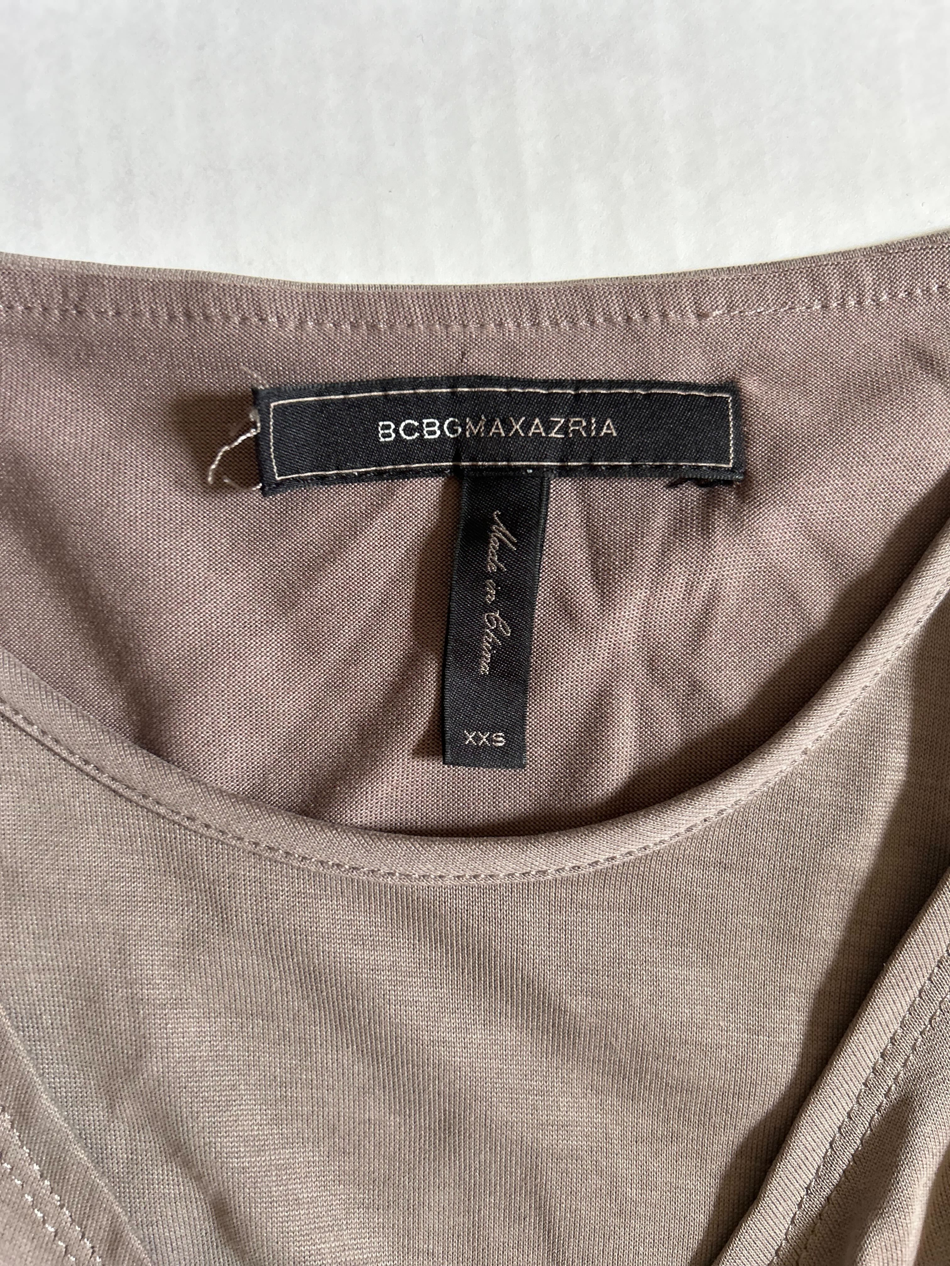 BCBGMaxAzria Cowl Neck Dress — Taupe photo 2