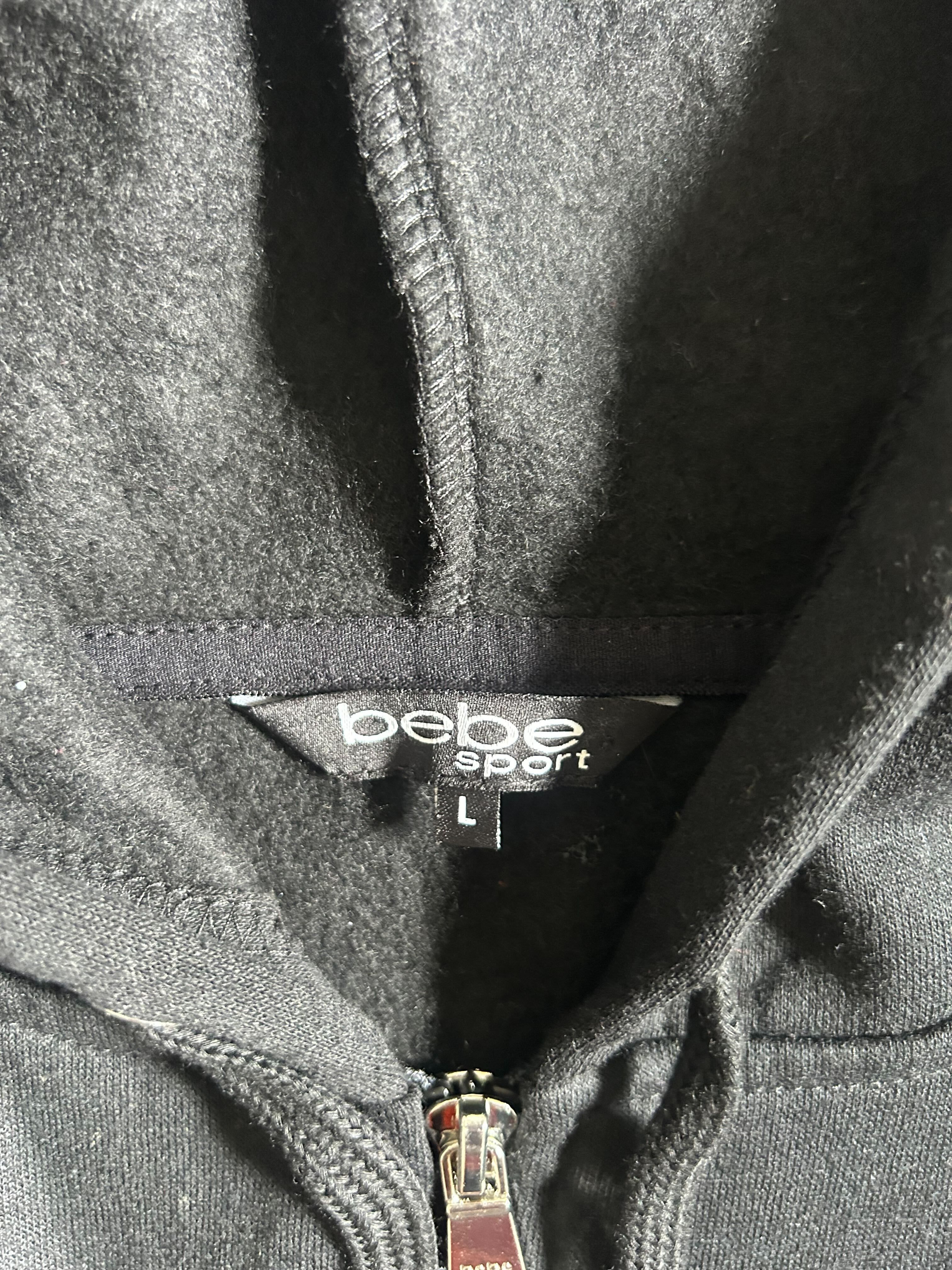 Bebe Sport Zip Hoodie — Black photo 3