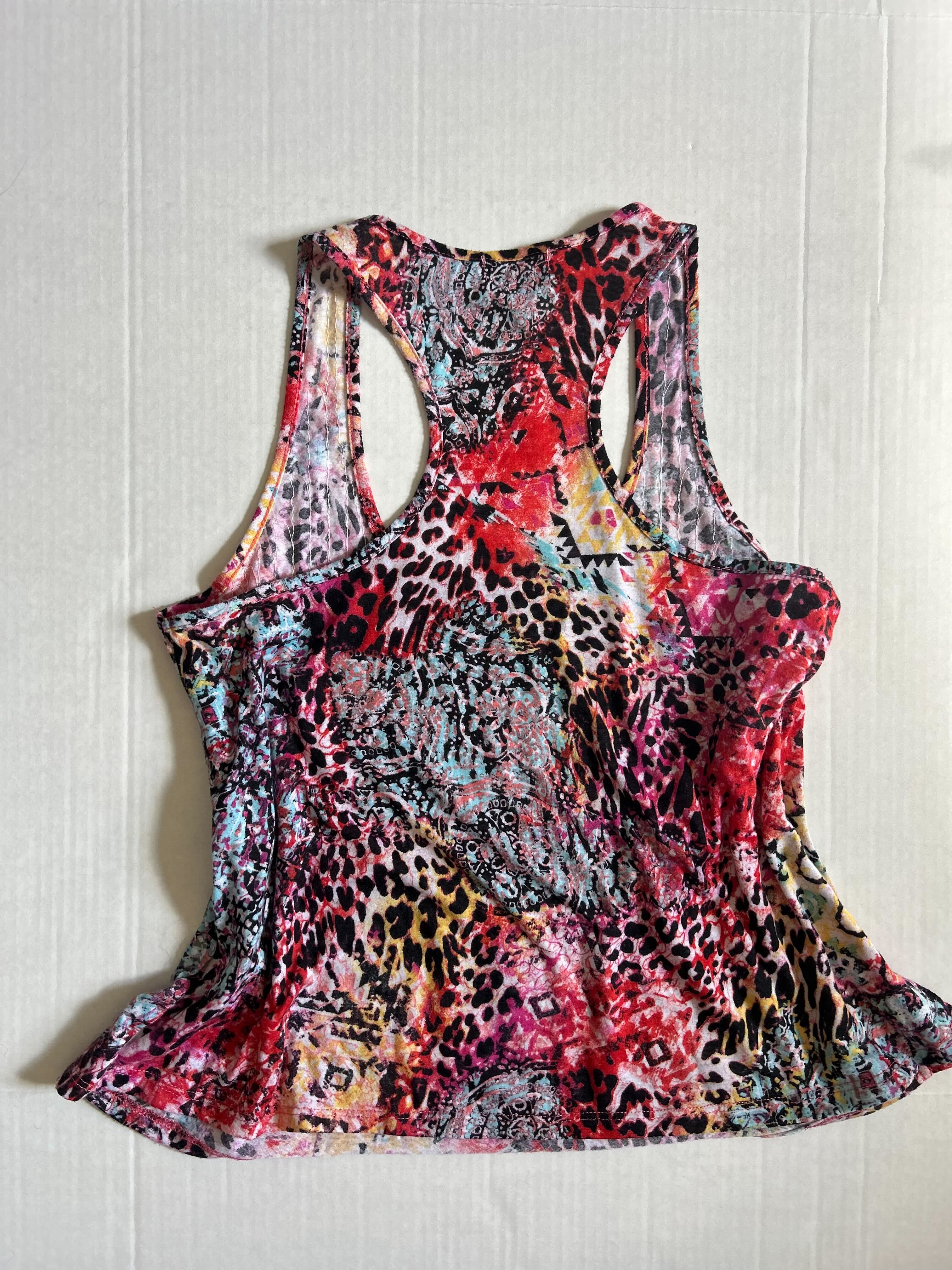 Bongo Animal Print Racerback Tank — Size M photo 2