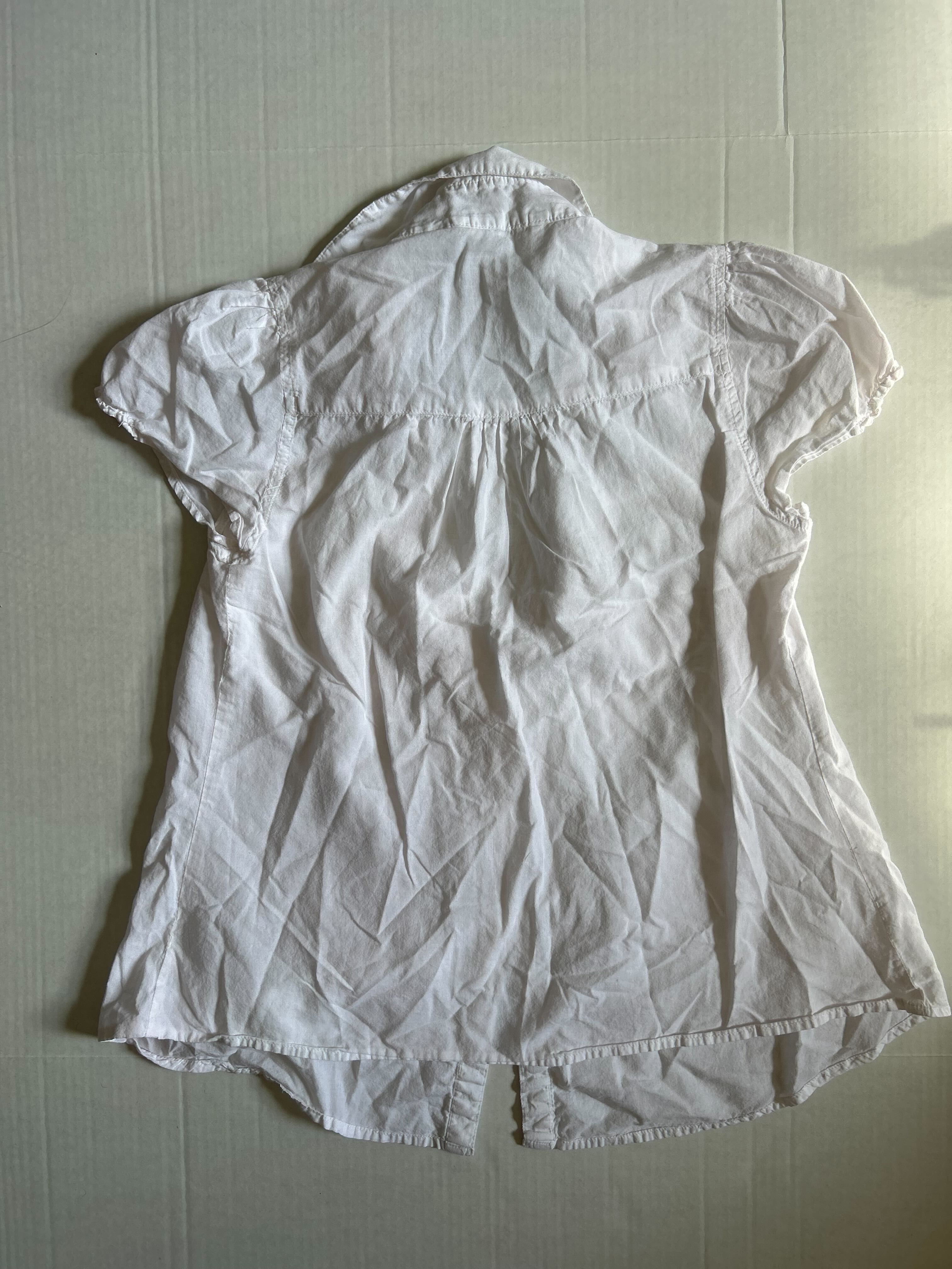 Derek Heart White Cotton Blouse — Size M photo 2