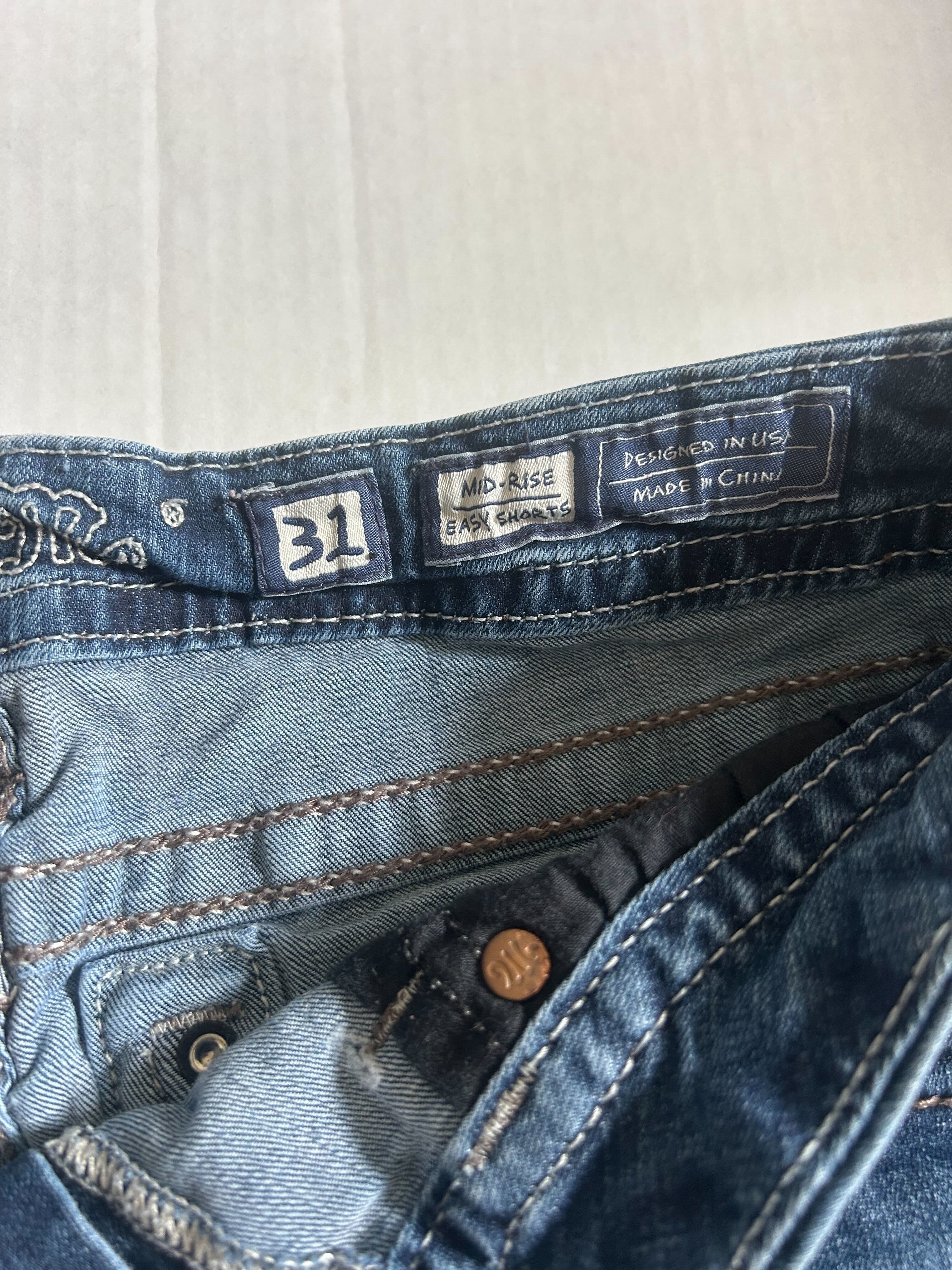 Miss Me Mid-Rise Denim Shorts — Size 31 photo 3