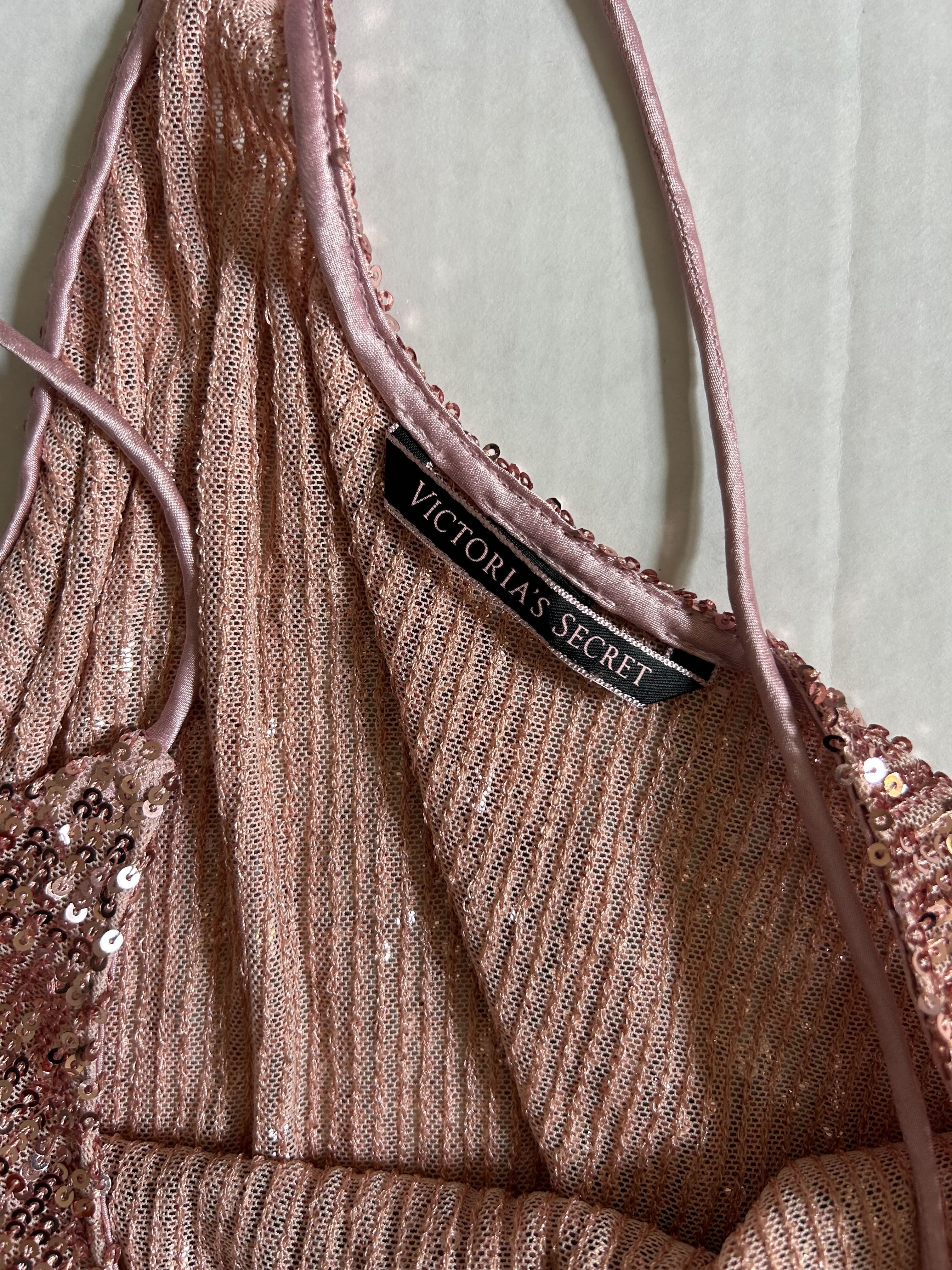 Victoria's Secret Rose Gold Sequin Cami photo 3